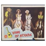 Lobby card, unnumbered, "Song of Nevada"