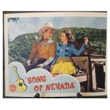 Lobby card, unnumbered, "Song of Nevada"
