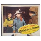 Lobby card #4, "Springtime in the Sierras"
