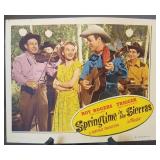 Lobby card #6, "Springtime in the Sierras"