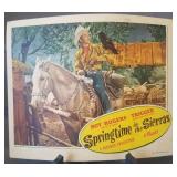 Lobby card #8, "Springtime in the Sierras"