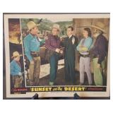 Lobby card, unnumbered, "Sunset on the Desert"