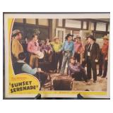 Lobby card, unnumbered, "Sunset Serenade"