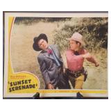 Lobby card, unnumbered, "Sunset Serenade"