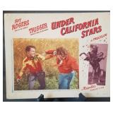 Lobby card #4, "Under California Stars"