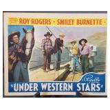 Lobby card, unnumbered, "Under Western Stars"