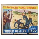 Lobby card, unnumbered, "Under Western Stars"