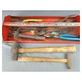Tray of miscellaneous tools