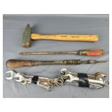 Box of miscellaneous tools