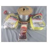 Fence wire and lifting straps