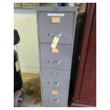 Metal 4 drawer file cabinet