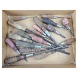 Lot of wood handled screwdrivers
