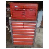 Rolling toolbox with top Box