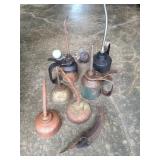 Oil cans, grease gun & more