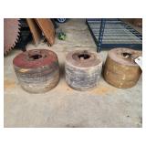 3 flat belt pulleys