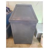 Vintage swing top trash can