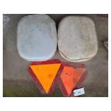 Oliver tractor seats & SMV signs