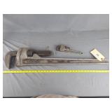 Rigid aluminum pipe wrenches