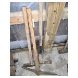 Splitting maul, adze & double bit pick