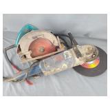 Saw, drills & grinder