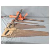 Hedge trimmer & saws