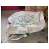 Broadcast spreader & turnip seeds