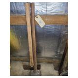 Double bit ax & large sledgehammer