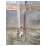 Post hole digger, steel spod & all thread