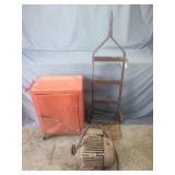 Dolly, small tool cabinet & motor