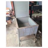 Metal tool chest on casters & metal Box
