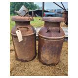 Milk cans & calf weaner