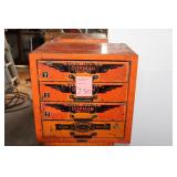 Metal Cabinet and Contents