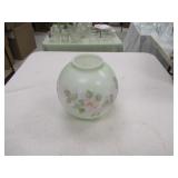 PAINTED GLOBE FOR ANTIQUE OIL LAMP