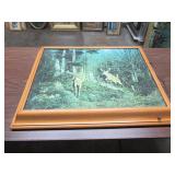 VINTAGE LIGHTUP PICTURE- WORKS "DEER" 25" X 33"