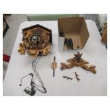CUCKOO CLOCK (PARTS OR REPAIR) MADE IN SWITZERLAND
