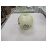 PAINTED GLOBE FOR ANTIQUE OIL LAMP