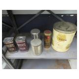 QTY (6) VINTAGE TINS / HERSHEY