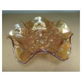 CARNIVAL GLASS DISH 7 1/2" ACROSS