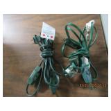 QTY (2) EXTENSION CORDS WITH ON/OFF SWITCH USED FO