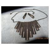 LIA SOPHIA FASHION NECKLACE & MATCHING EAR RINGS (