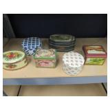 QTY (6) MISC TINS