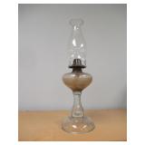 VINTAGE OIL LAMP COMPLETE 20" TALL