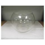 LARGE GLASS BOWL (POSSIBLY LIBBY) 9" X 11"