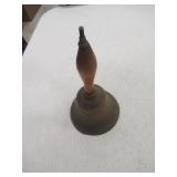 ANTIQUE SCHOOL BELL - (DAMAGED)