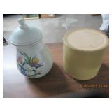 COOKIE "JUG" - NO LID & DECORATIVE JAR W/LID