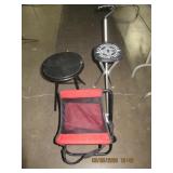 QTY (3) FOLDING STOOLS