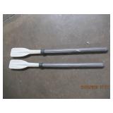 PAIR OF BOAT PADDLES - PLASTIC & ADJUSTABLE