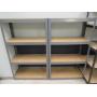 Two Shelving Units 5' x 3' x 16" (4 shelves each)
