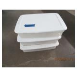 QTY (3) MISC TOTES STERILITE 27QT.