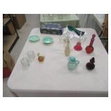 MISC AVON COLLECTIBLE GLASS - SOME ARE FULL